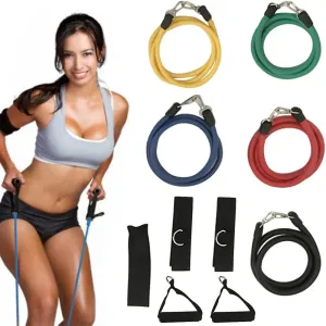 11-Inch Upgrade Resistance Loop Bands - Set of 5 Fitness Bands for Home Exercise, Sports, and Physical Therapy