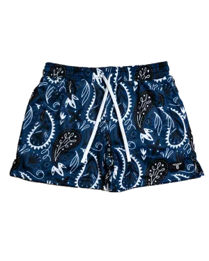 Bandana Mesh Training Short (5" Inseam) - Blue