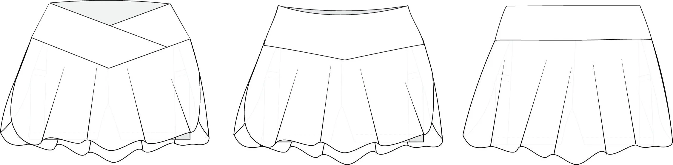 Duet Skirt PDF Sewing Pattern Youth Sizes 2-16