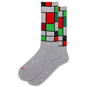 HOTSOX Men's Mondrian Active Crew Sock