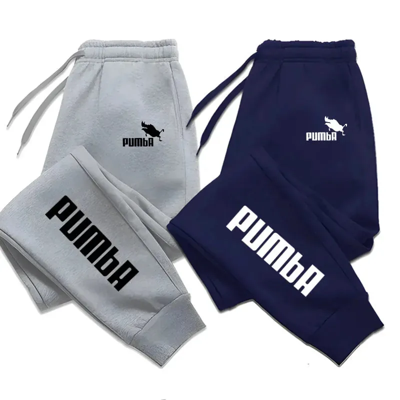 Pumba Print Mens Pants Autumn/Winter New Men's Clothing Trousers Sport Jogging Fitness Run Trousers Harajuku Streetwear Pants