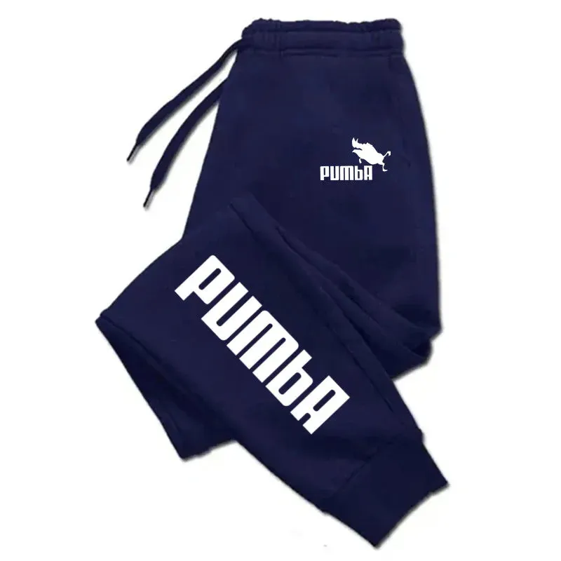 Pumba Print Mens Pants Autumn/Winter New Men's Clothing Trousers Sport Jogging Fitness Run Trousers Harajuku Streetwear Pants