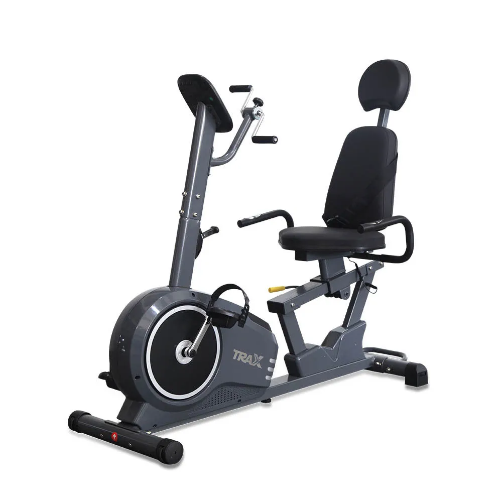 Deluxe Trax Recumbent Stationary Exercise Bike for Home Fitness