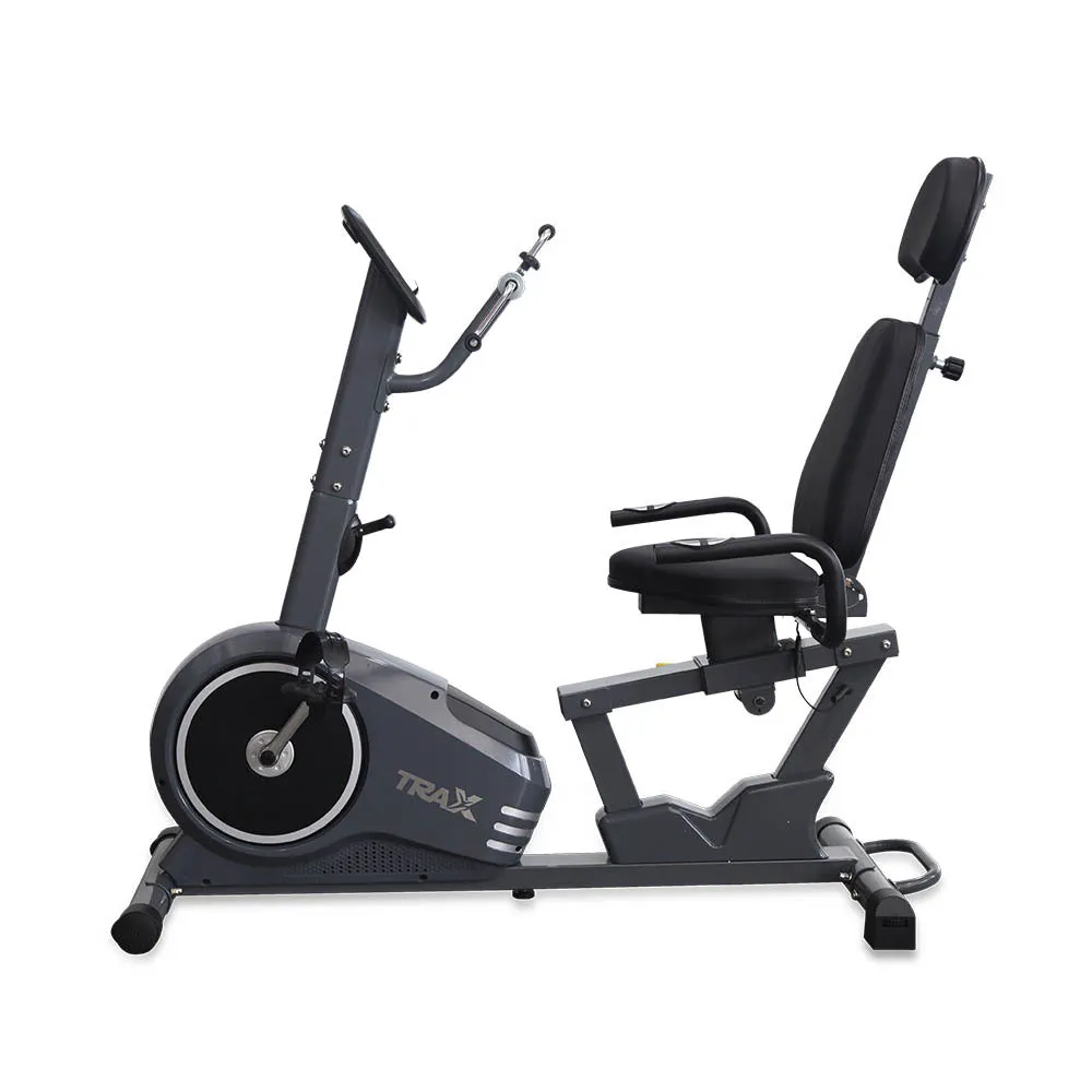 Deluxe Trax Recumbent Stationary Exercise Bike for Home Fitness