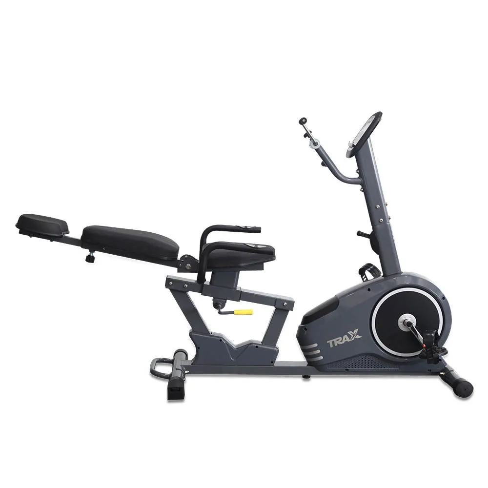 Deluxe Trax Recumbent Stationary Exercise Bike for Home Fitness